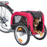 Remorque vélo pour petits chiens Trixie rouge