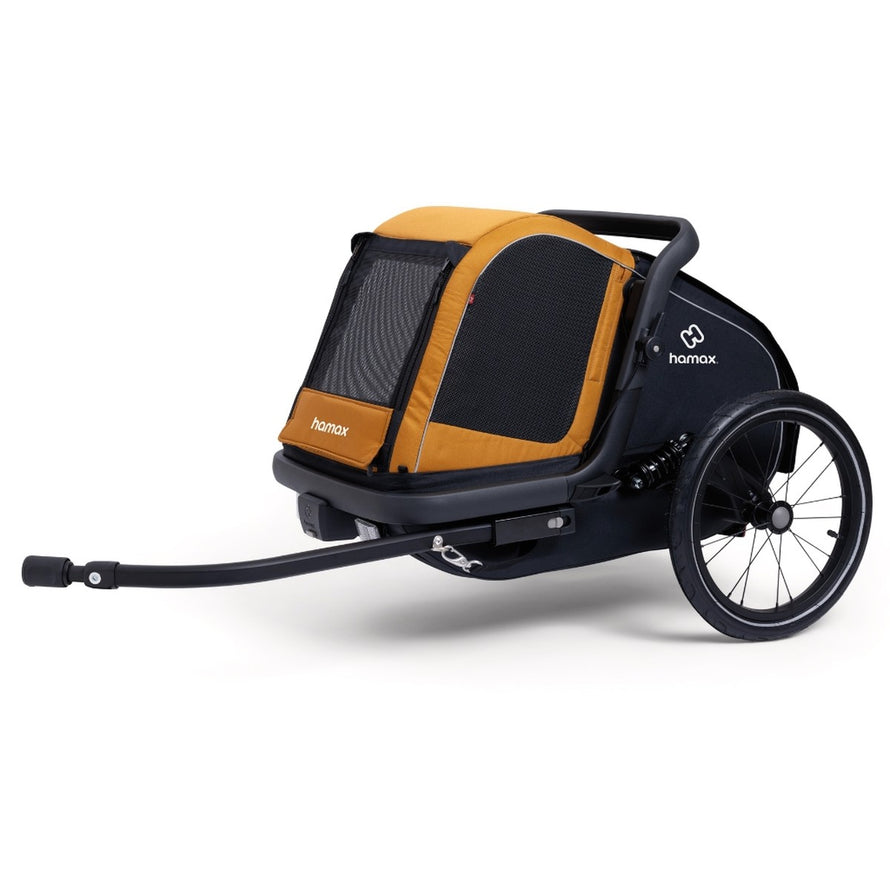 Remorque velo pour chien Hamax Milou S robuste avec suspension pour balades confortables et securisees