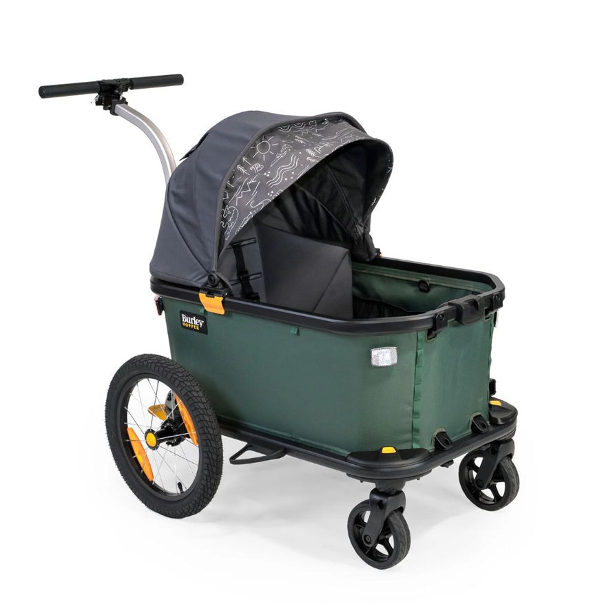 Remorque vélo transformée en poussette Hopper de Burley