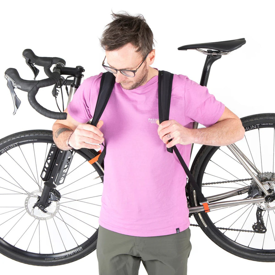 transport rennrad Harnais de portage vélo Restrap pour bikepacking et sentiers