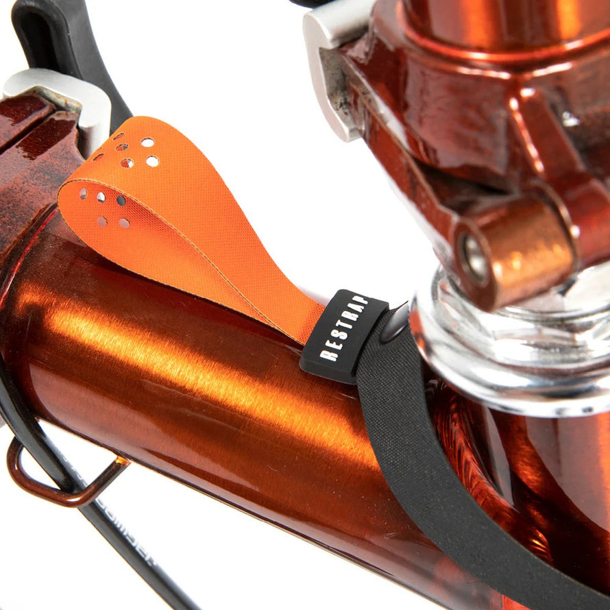 Sangle pull tab Restrap pour ouverture rapide des bagages avant sur vélo Brompton, fixation fiable et durable