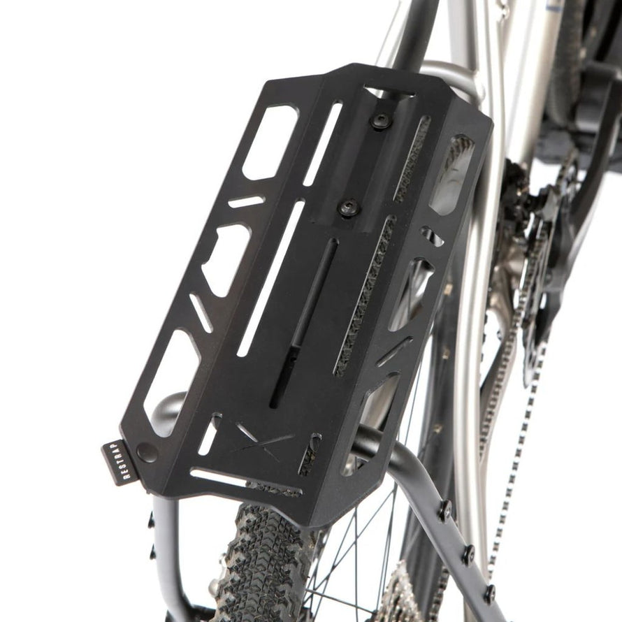 Porte-bagages vélo arrière en aluminium noir Restrap Switch Rack Cage robuste et léger pour transport sécurisé