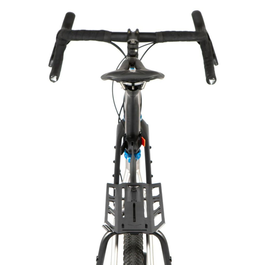 Support de charge arrière vélo Restrap Switch Rack Cage en aluminium noir pour transport sécurisé et léger