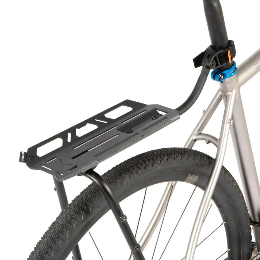 Porte-bagages arrière vélo Restrap Switch Rack Cage en aluminium léger et robuste pour transport facile