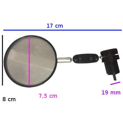 Rétroviseur vélo réglable gauche ou droit sur bout de guidon - #4
