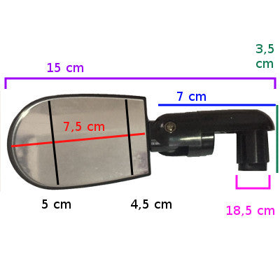 Rétroviseur vélo sur embout de guidon - #5