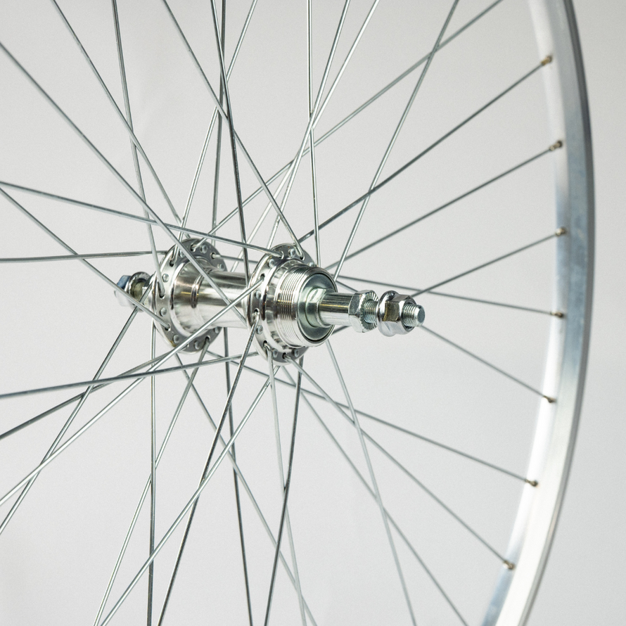 Moyeu Arrière Vélo 28 Trous Disque ABSOPRO - Argenté Pour Cyclisme