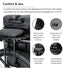 Sac à dos convertible vélo Badawin Moh 25 L noir avec fixation rapide compatible porte-bagages vélos électriques