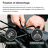 Sac à dos convertible vélo Badawin Moh 25 L avec fixation rapide et démontage facile sur porte-bagages vélo