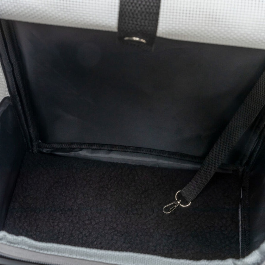 Sac à dos chien Trixie Chloe jusqu'à 8 kg avec attache de sécurité et intérieur douillet pour un transport rassurant