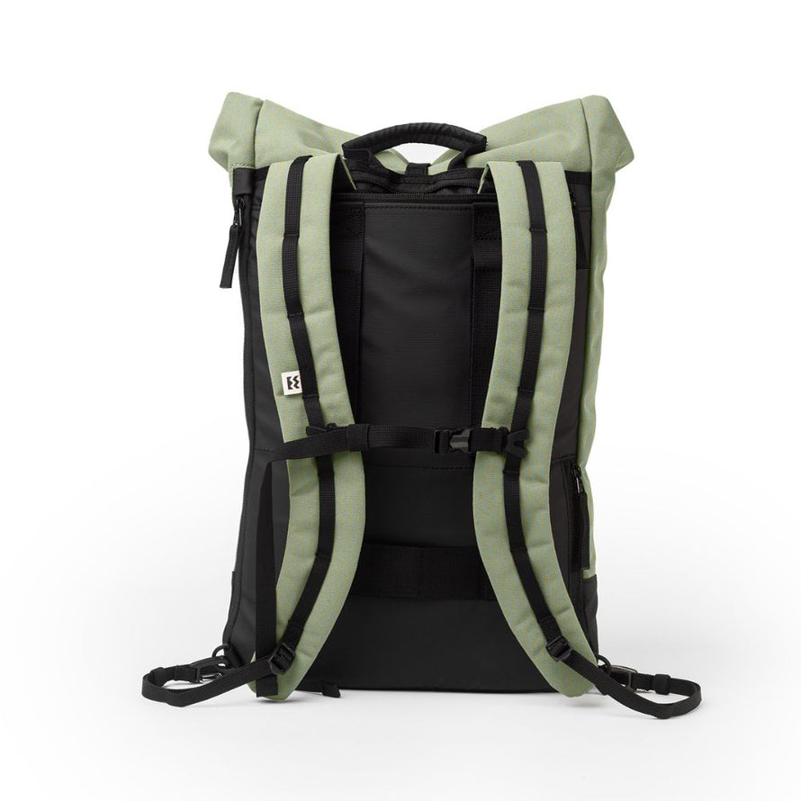 Vue arrière du sac MeroMero Annecy montrant les bretelles rembourrées et le panneau dorsal, pensé pour un usage confortable à vélo