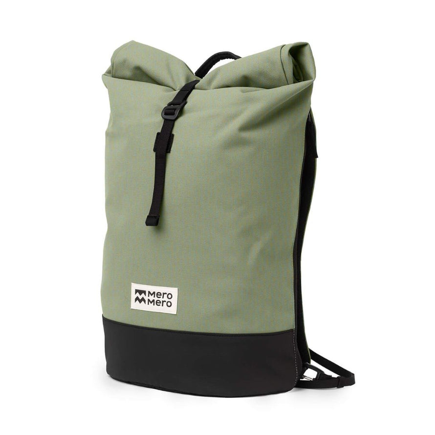 Sac MeroMero Annecy coloris vert cypress, utilisable en sacoche vélo ou en sac à dos pour le vélotaf.