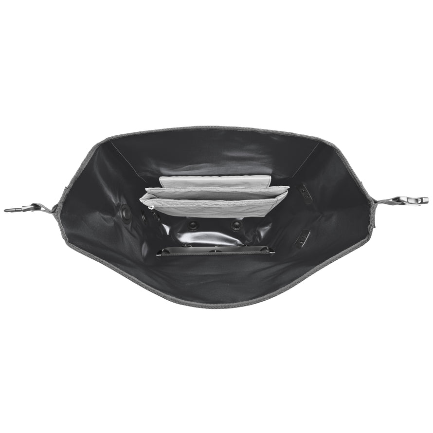 Sac à dos Ortlieb Vario Lite convertible en sacoche vélo noir avec rangement ordinateur