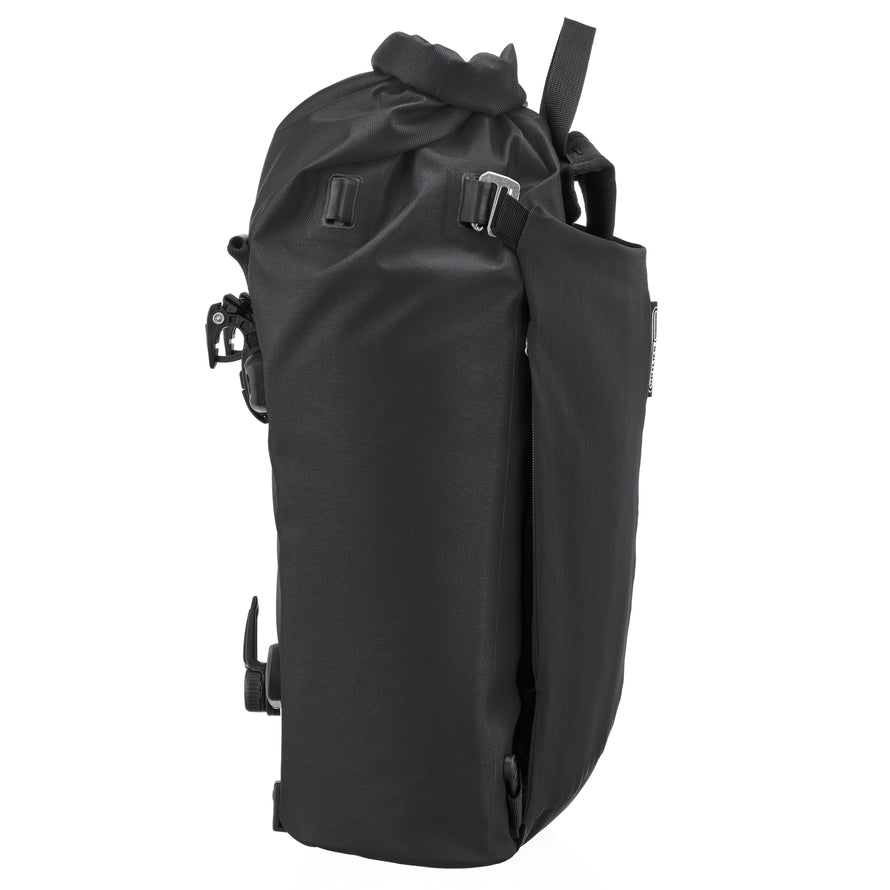 Sac à dos Ortlieb Vario Lite convertible en sacoche vélo noir et léger