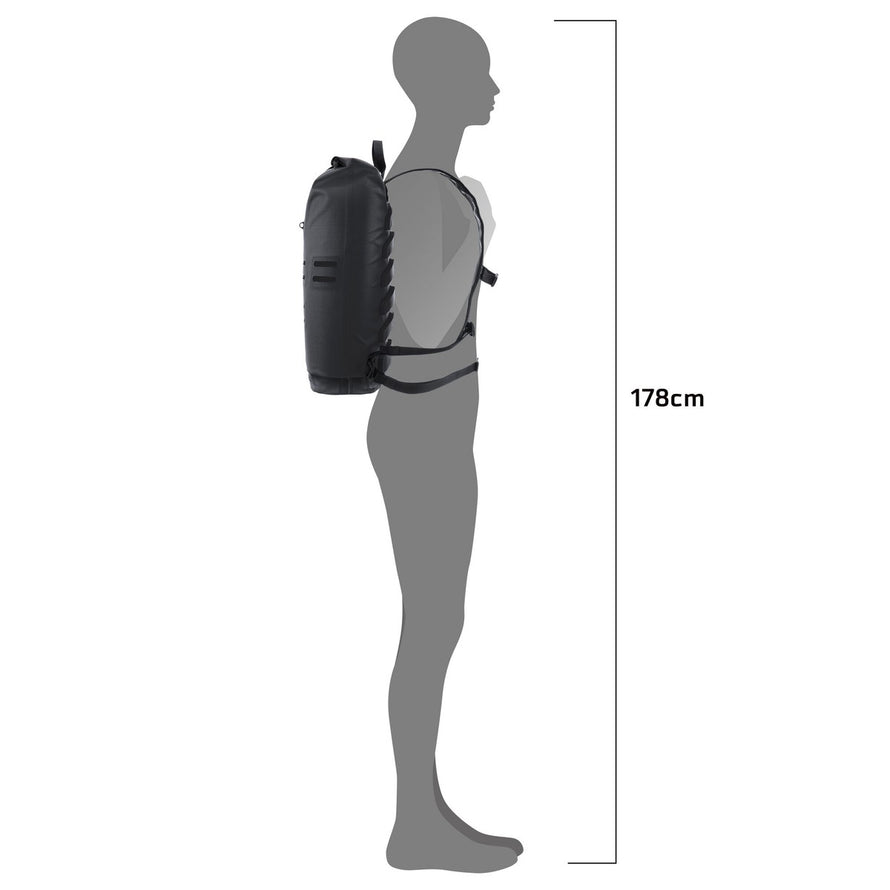 Sac à dos Ortlieb Commuter Daypack noir, étanche et confortable pour les déplacements urbains à vélo