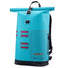 Sac à dos Ortlieb Commuter Daypack turquoise avec accents rouges, étanche et idéal pour cyclistes urbains