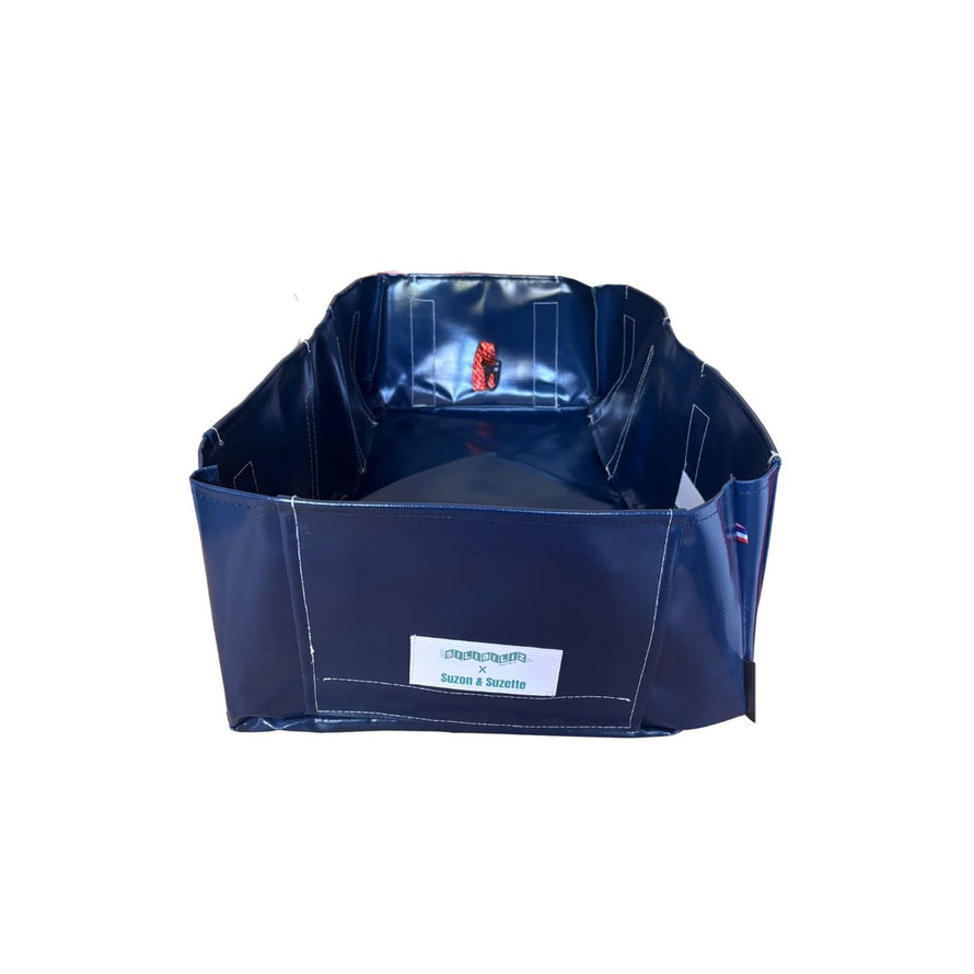 Sac bacatail modulable et pliable Suzon et Suzette pour vélo Longtail, idéal pour transporter animaux et charges en toute sécurité