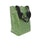Sac de courses recyclé vert compatible avec porte-bagages arrière de vélo urbain Hapo-G
