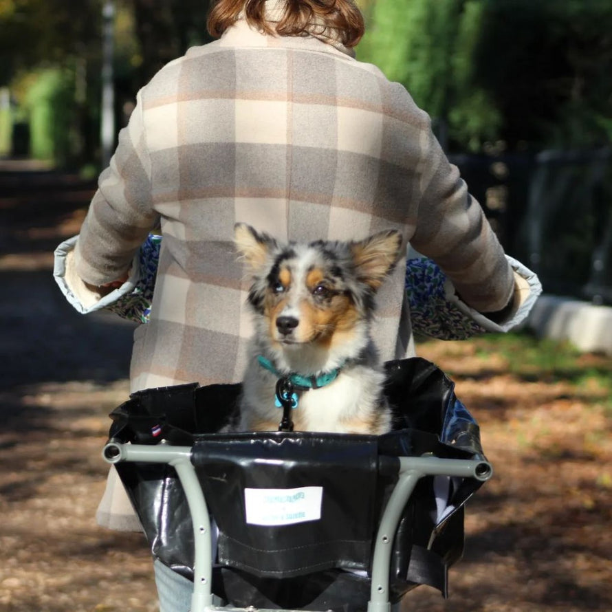 Sac modulable Bacatail Suzon et Suzette pour rack vélo Longtail, idéal pour transporter animaux et charges en toute sécurité