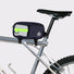 Sacoche banane vélo réfléchissant Urban Circus noire avec bande vert fluo et fixation cadre sécurisée