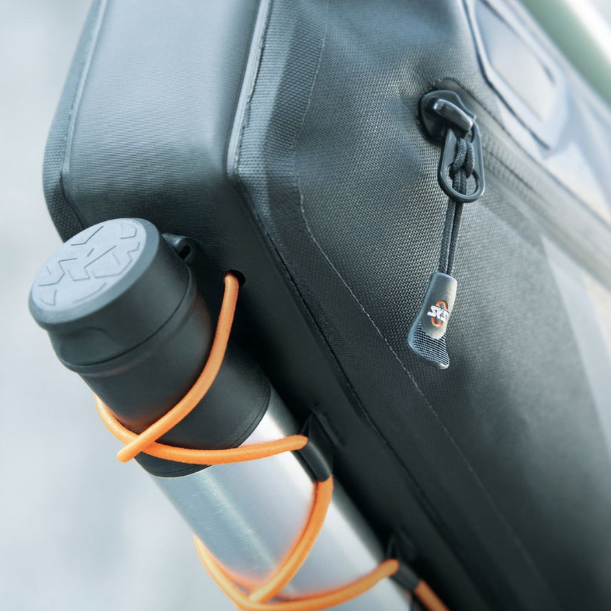 Sacoche de cadre vélo avec filet de rangement pour pompe SKS Explore Frame Bag