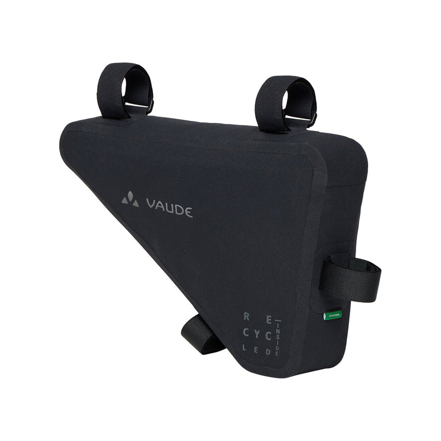 Sacoche de cadre vélo étanche Vaude Trailframe M noire, résistante et pratique pour le transport sécurisé