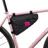 Sacoche cadre vélo Giddy Up Wedge Swift Industries 3,3L noire, idéale pour cyclotourisme et sorties légères