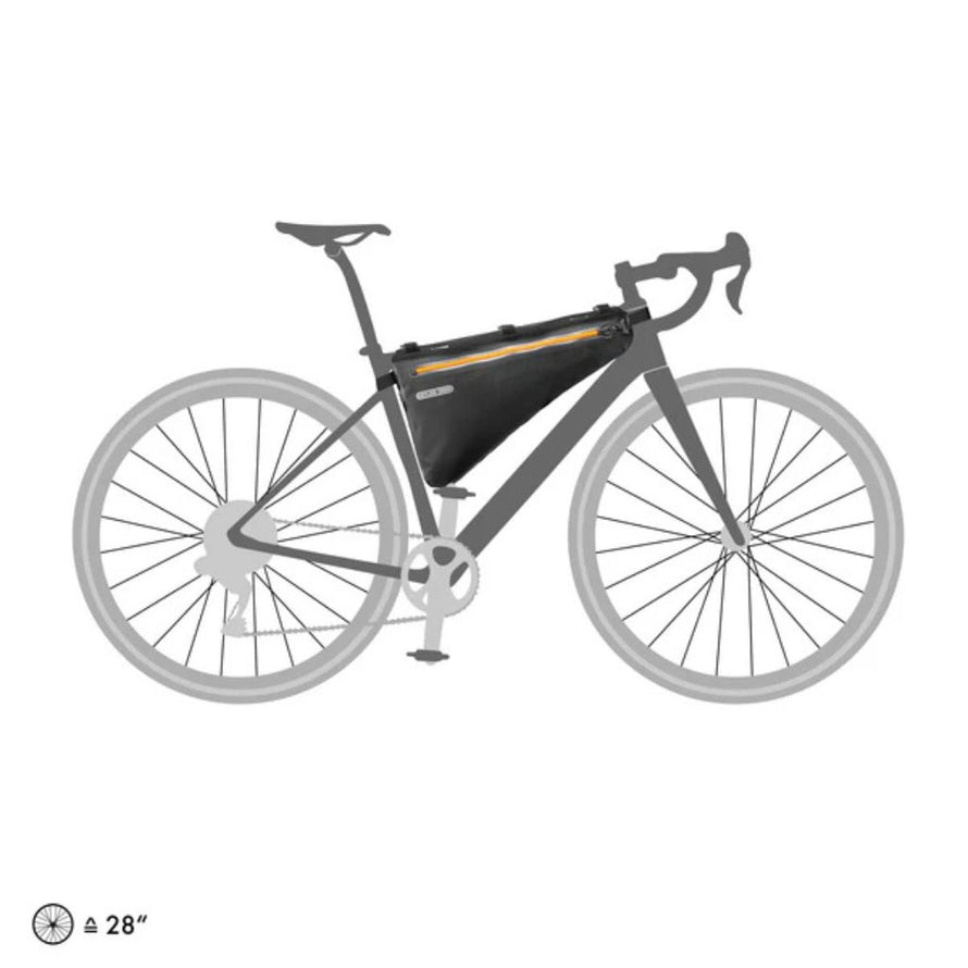 Ortlieb Sacoche vélo cadre bikepacking étanche 6L noir mat