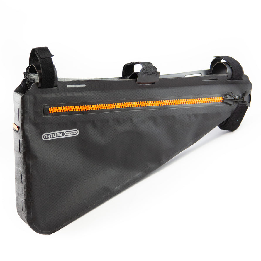 Alforja de cuadro negra para bikepacking 6L Ortlieb de segunda mano