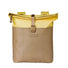 Sacoche double Basil Vive 35L beige et jaune, étanche et pratique pour porte-bagages vélo