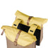 Sacoche double vélo Basil Vive 35L étanche jaune et beige pour porte-bagages, pratique et résistante