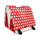 Sacoche double Clarijs Bike Bag 46L étanche rouge à pois blancs, idéale pour vélo et transport sécurisé