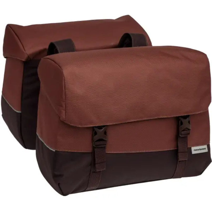 sacoche double à pont Oslo New Looxs lie de vin