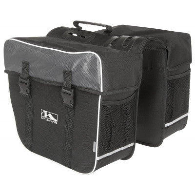 Sac à dos de vélo double pour porte-bagages 27 L - Sépia - - Décathlon Sac à dos de vélo double pour porte-bagages 27 L - Sépia - - Décathlon