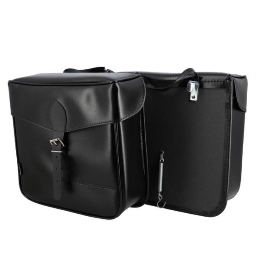 Sporfabric S14 Double sacoche noire vintage pour vélo de ville