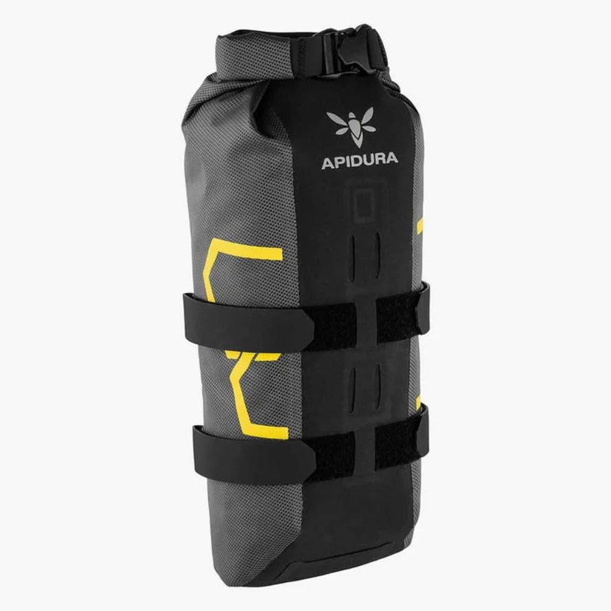 Sacoche fourche vélo Apidura Expedition 3L idéale pour bikepacking, robuste et étanche