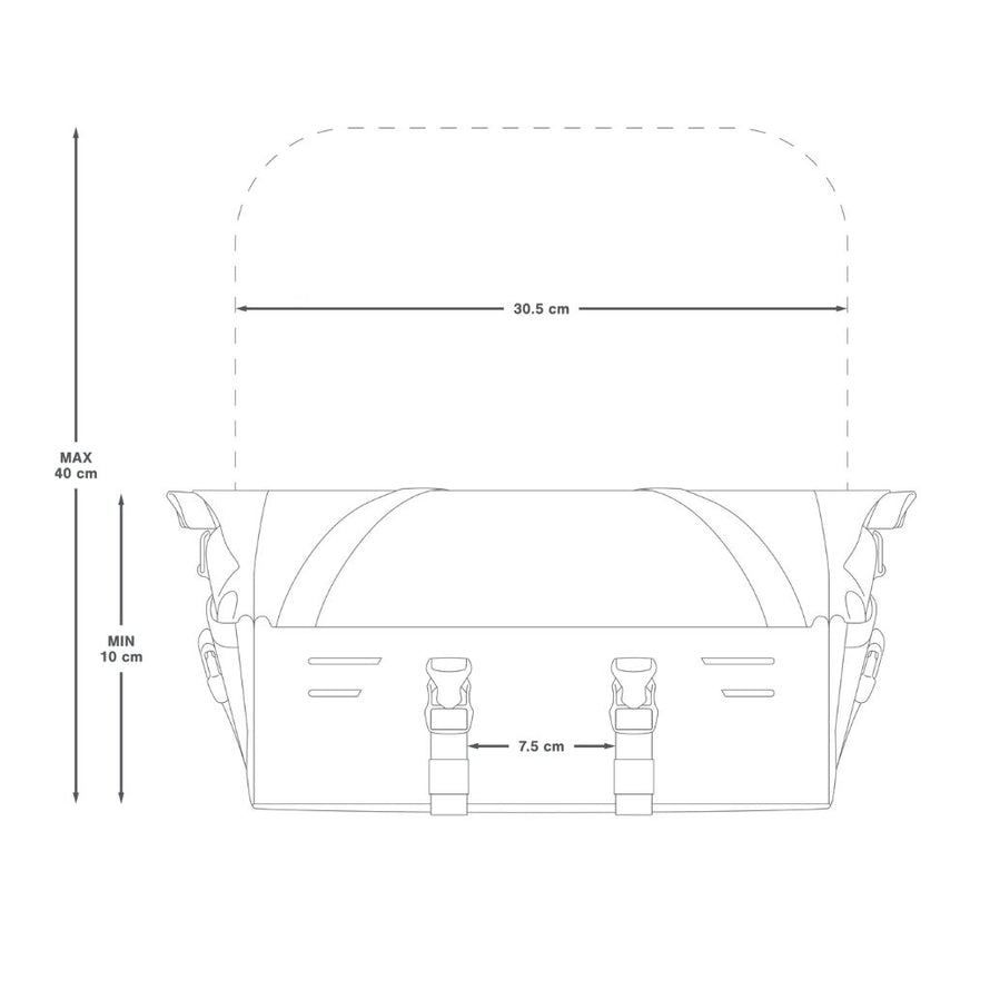 Sacoche porte-bagage avant Apidura front rack pack Expedition