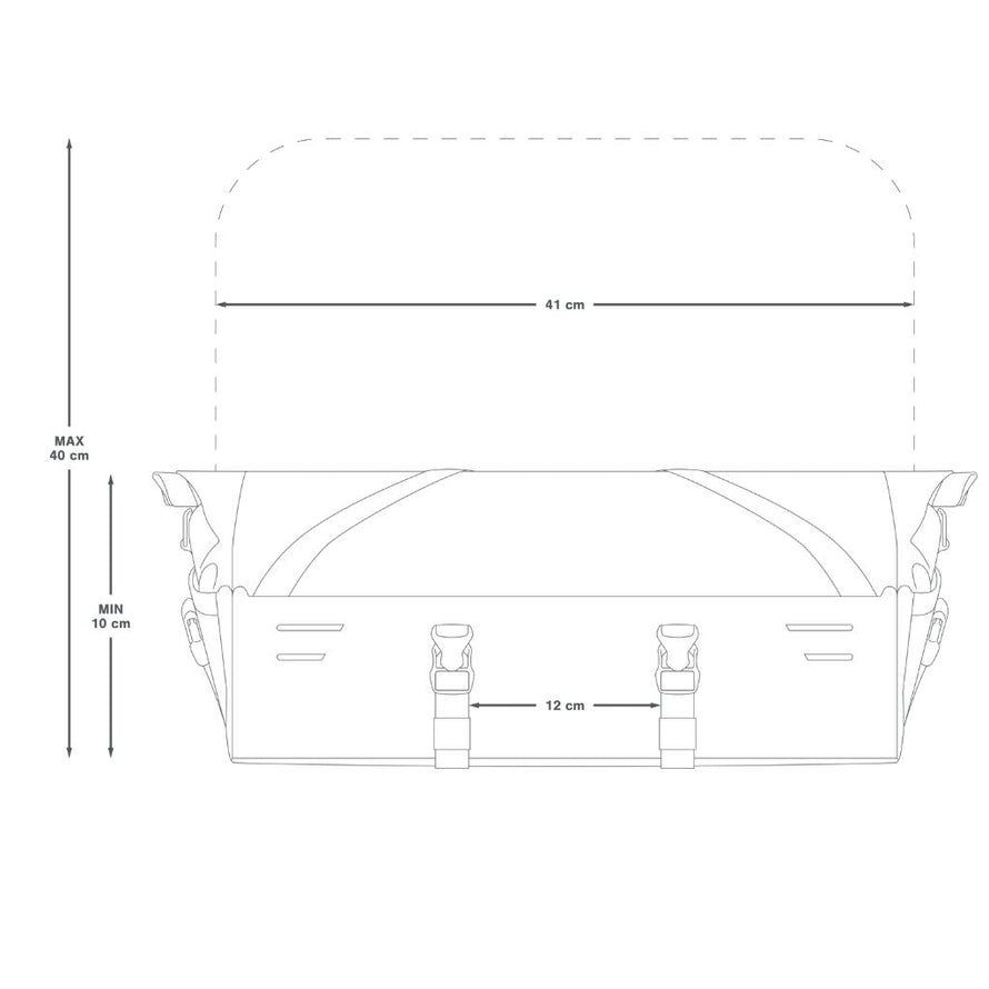 Sacoche porte-bagage avant Apidura front rack pack Expedition
