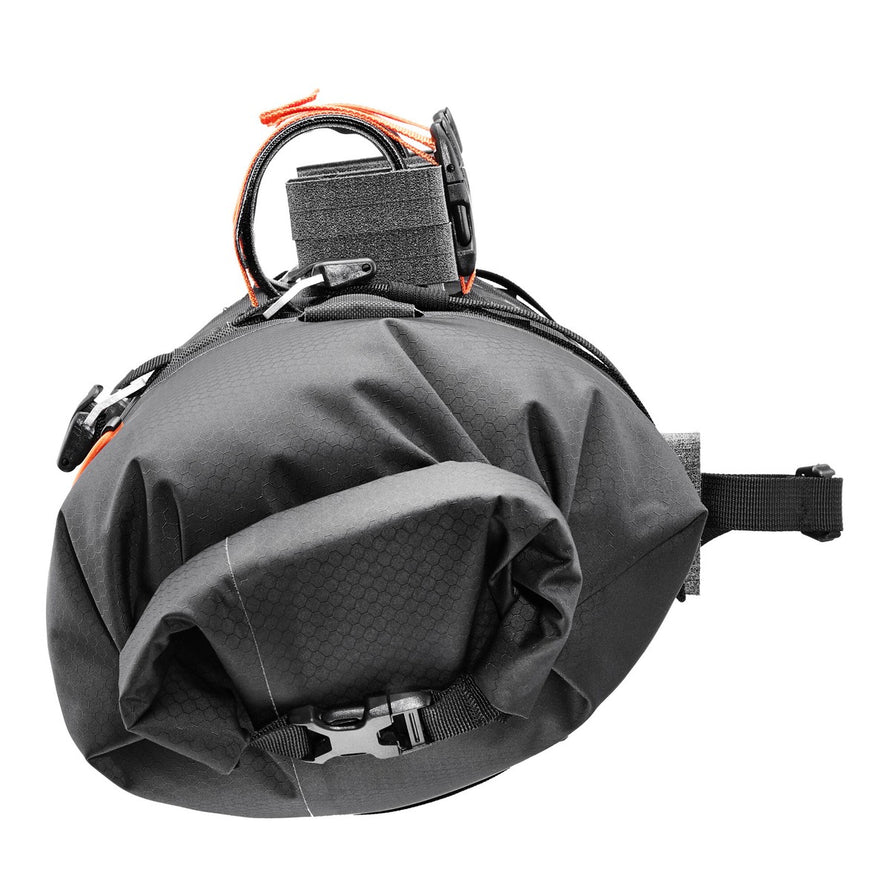 Sacoche de guidon Ortlieb Handlebar Pack 9-15L noire compacte pour bikepacking avec fixation sécurisée