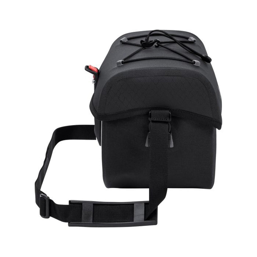Sacoche de guidon VAUDE Aqua Box en matériaux recyclés avec bretelle ajustable noire pour vélo