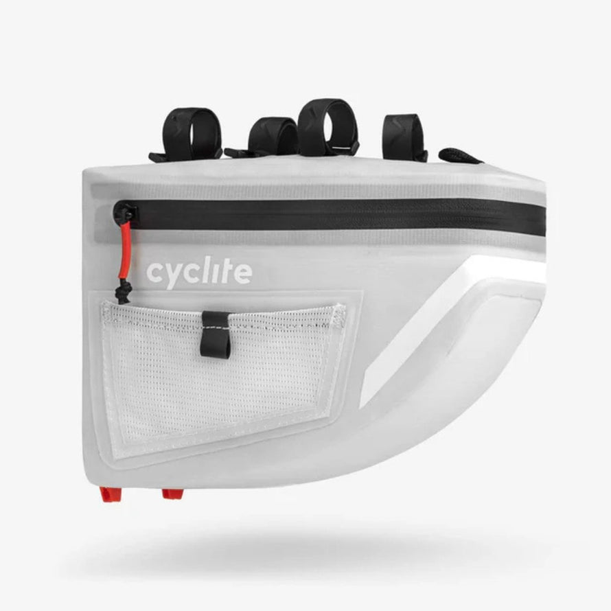 Sacoche guidon velo 77 Cyclite aero modele 02 capacite 4,9L robuste et design aerodynamique pour cyclistes