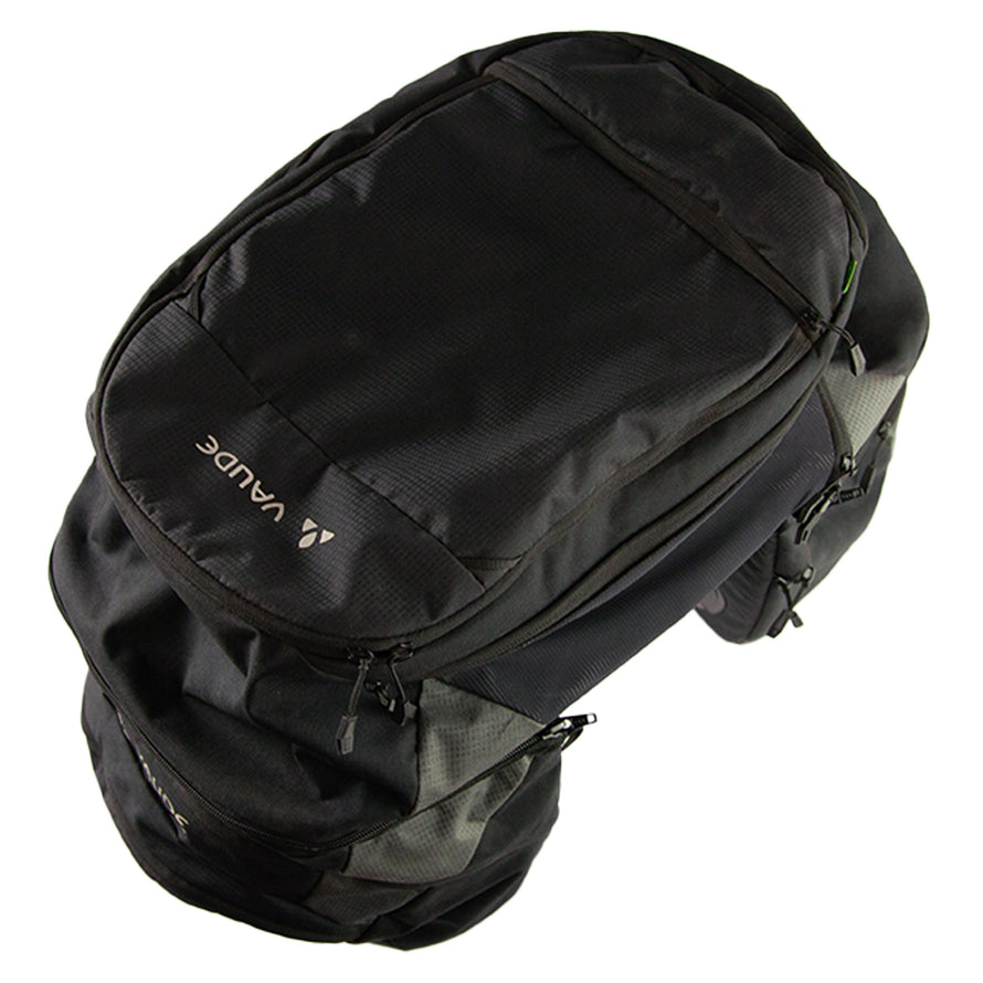 Sacoche occasion triple Vaude Karakorum Pro pour voyages à vélo 65L