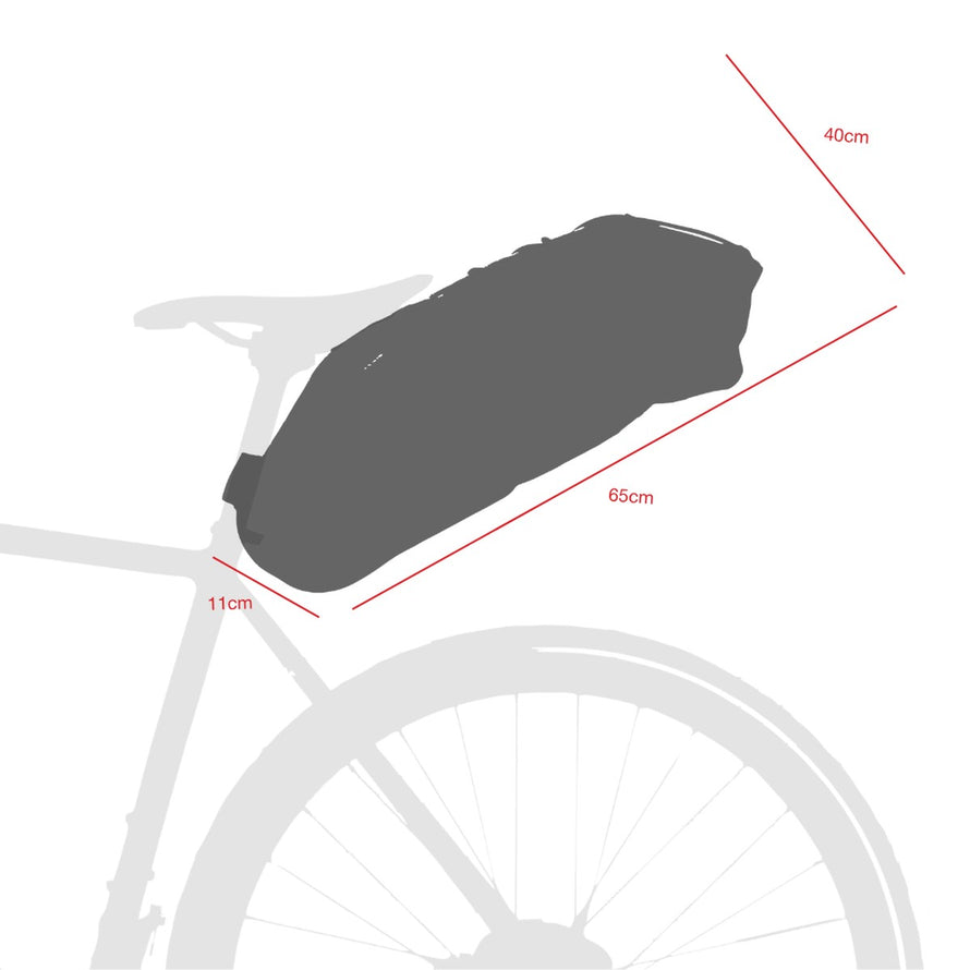 Sacoche de selle Agu Venture Lightweight 9L avec grande capacité pour rangement pratique en bikepacking