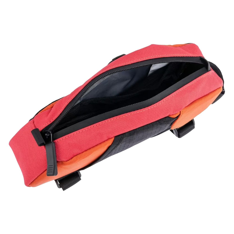 Sacoche top tube Contec Urban 1.5 L orange et rouge, compacte et pratique pour vélo urbain marque 33