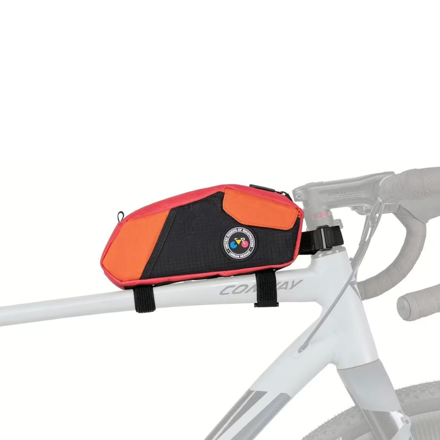 Sacoche top tube Contec Urban 1.5 L rouge et noir, idéale pour rangement vélo urbain de la marque 33