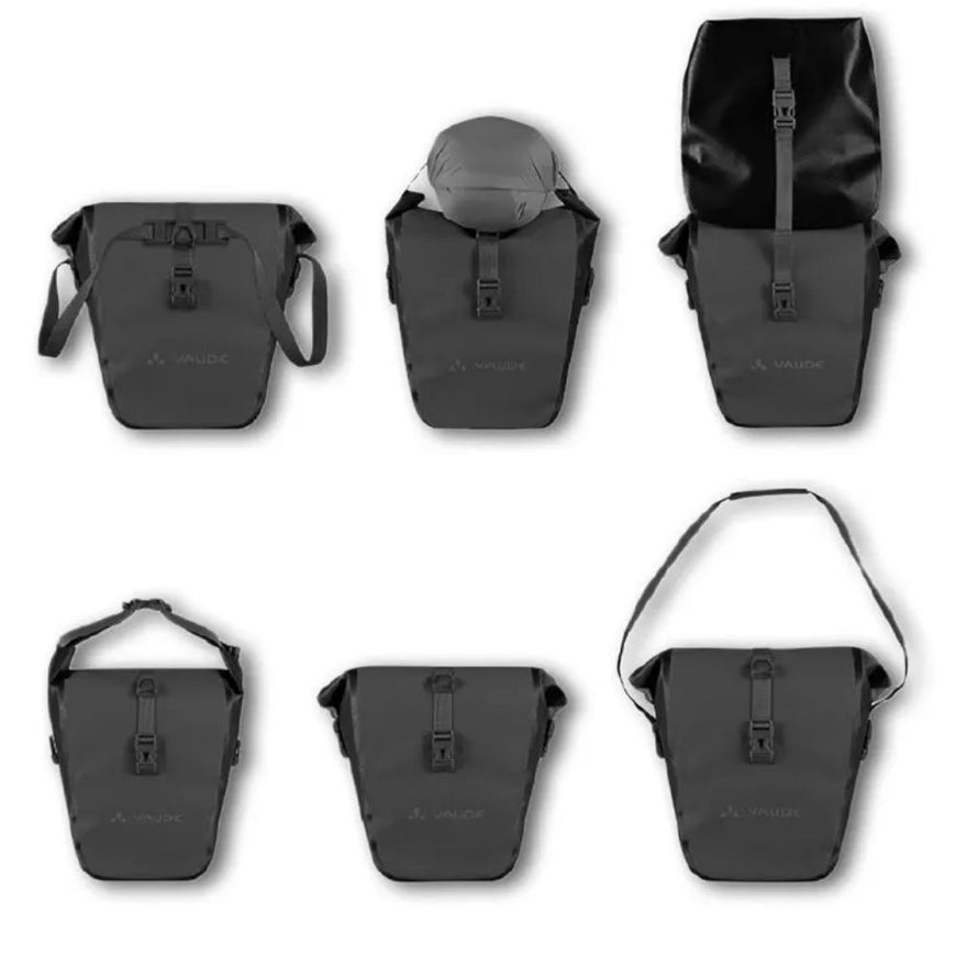 La sacoche Aqua Back Plus est modulable pour différents usages, du vélotaf au voyage à vélo