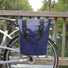 Sac de courses bleu convertible en sacoche vélo arrière Hapo-G