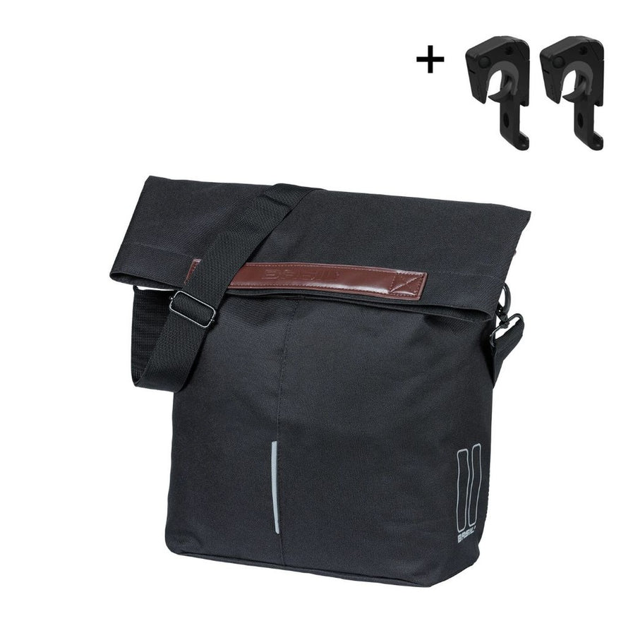 Sacoche vélo simple 16 L City Shopper noire Basil  - #1