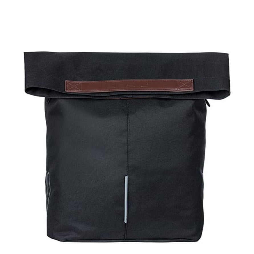 Sacoche Basil City Shopper MIK 16L noire pliable pour vélo avec design urbain et capacité pratique