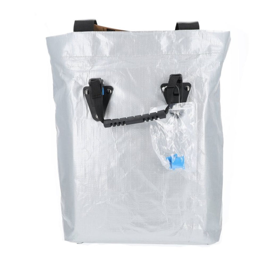 Sacoche vélo cabas gris Hapo-G 17 L